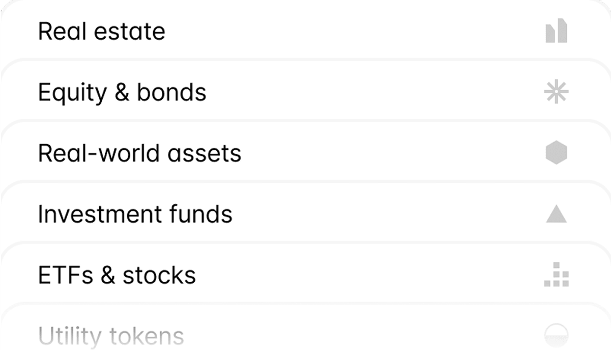 We tokenize any asset